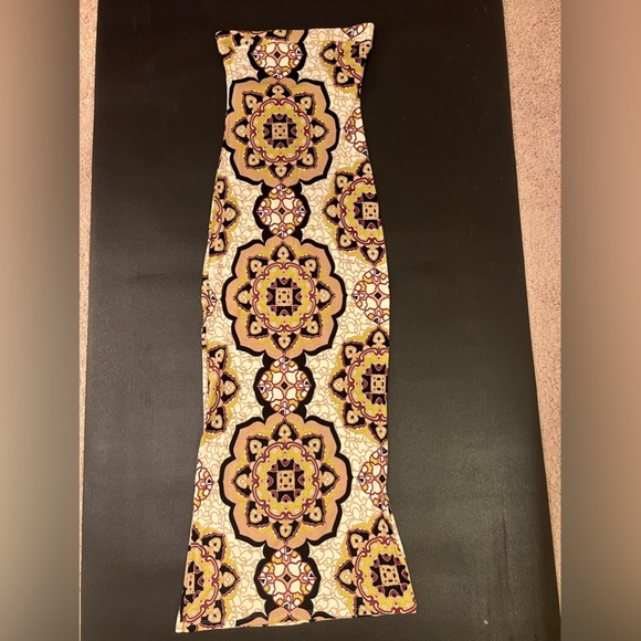 Hale Bob strapless tube dress rayon spandex blend floor length size S NWT - Picture 5 of 5